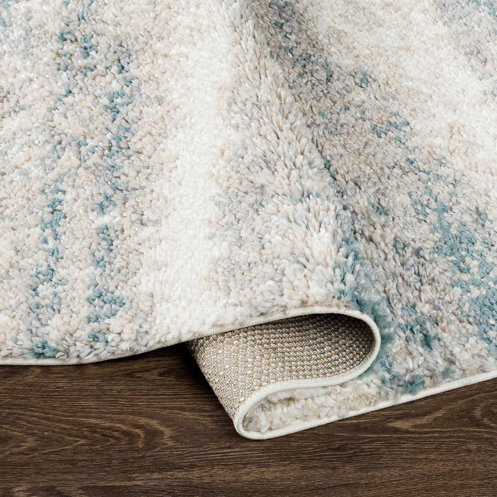 Doyle Aqua 8 ft. x 10 ft. Modern Indoor Area Rug - thumbnail 4