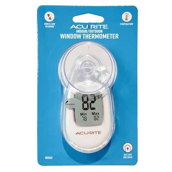 Suction Type Round High Accuracy Thermometer For Window Indoor