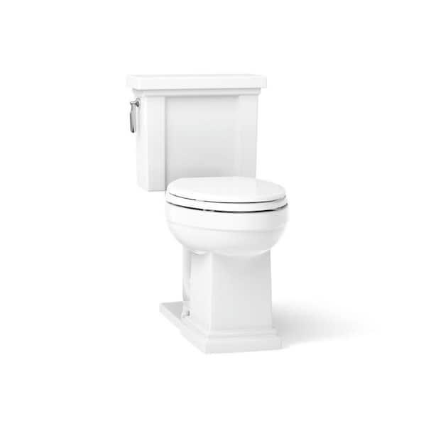 Tresham 12 in. Rough In 2-Piece 1.28 GPF Single Flush Elongated Toilet in White Seat Not Included
