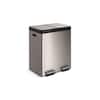 KOHLER Black Stainless Steel Wastebasket 20956-BST At