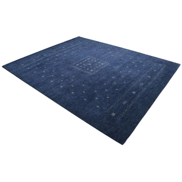 Simi Blue 9 ft. x 12 ft. Tribal Indoor Area Rug