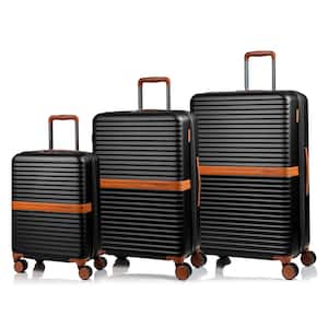 Vintage II 3-Piece Black Hardside Polycarbonate Luggage Set