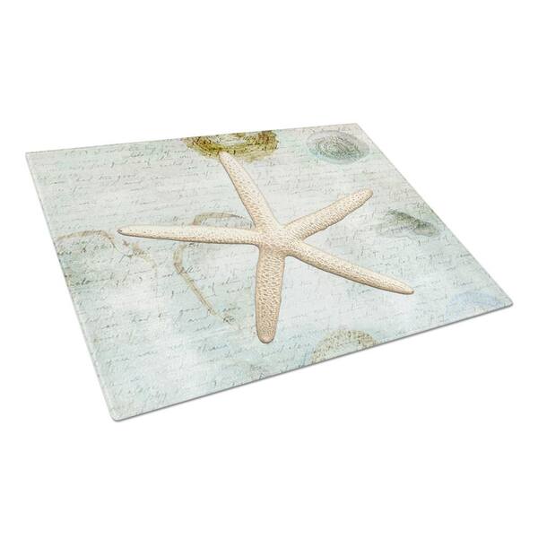 Caroline's Treasures Starfish Tempered Glass Large Cutting Board