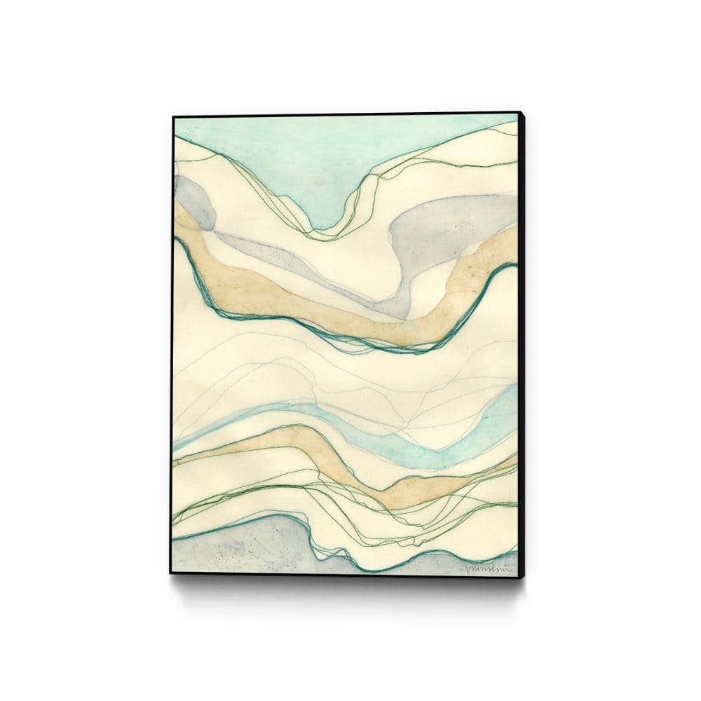 30 in. x 40 in. Ocean Cascade I by Vanna Lam Framed Wall Art
