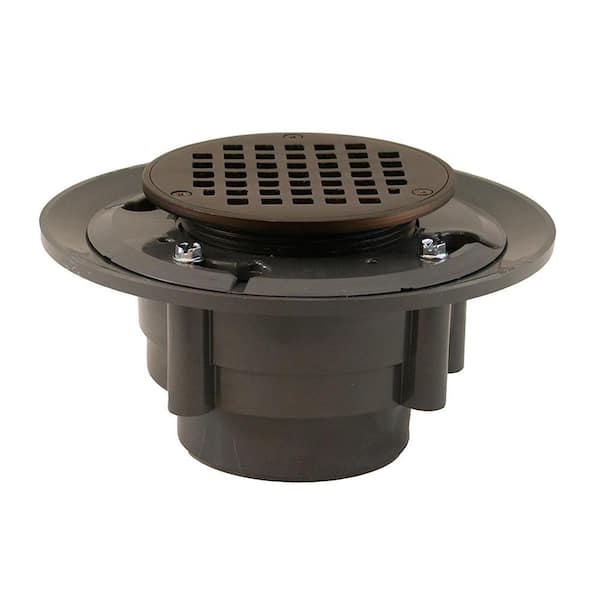 JONES STEPHENS 3 in. x 4 in. Heavy Duty PVC Drain Base with 3-1/2 in ...