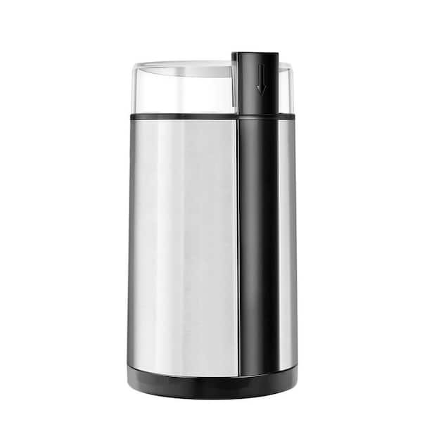 Electric Coffee Grinder Quiet One Touch Mill for Beans Spices Nuts Herbs Stainless Steel Blade with Clean Brush