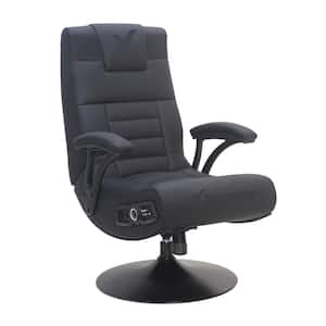 Covert 2.1 Wireless Black Audio Pedestal Gaming Chair with Fixed Arms