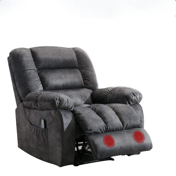 microfiber massage recliner