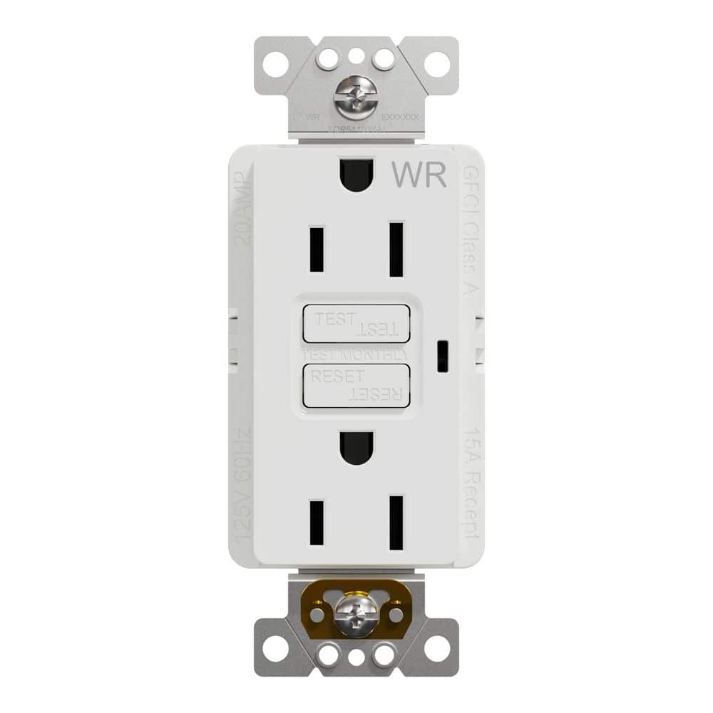 X Series 15 Amp 125-Volt Outdoor Tamper Resistant GFCI Duplex Outlet Decorator Receptacle Back Wire Clamps Matte White price history on PriceWatchPro