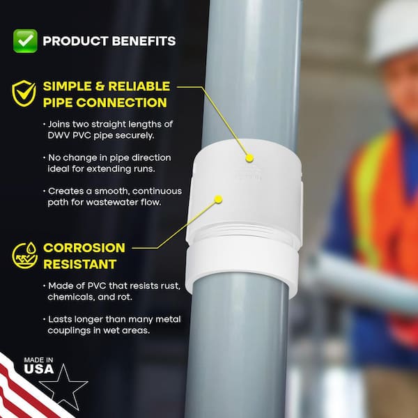 PLUMBFLEX 3 in. White Rigid PVC DWV Female Adapter, Threaded FPT x