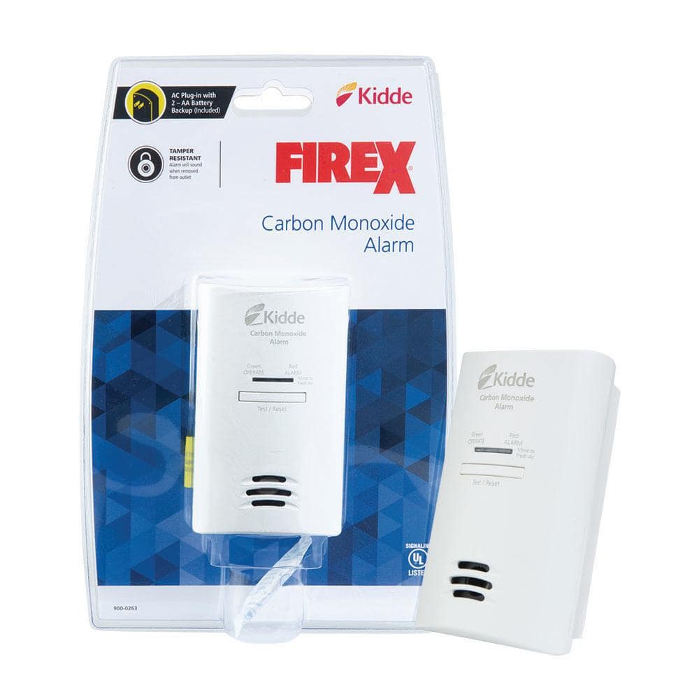 LOT OF 4 Kiddie Carbon Monoxide Alarm White Plug In Battery Back UpKN-COB-DP2 O 