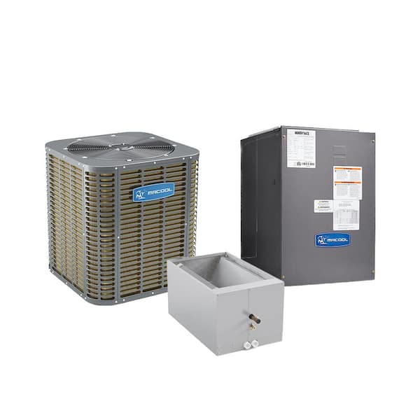 MRCOOL 2.5-Ton 28,600 BTU 14 SEER Heat Pump Split System Multi-Positional Blower R-410A Downflow Evaporator Coil