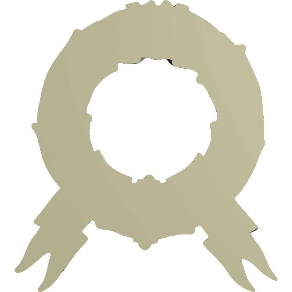 Primed White Urethane Wreath Onlay Scroll 11.38'' H x 10.25'' W