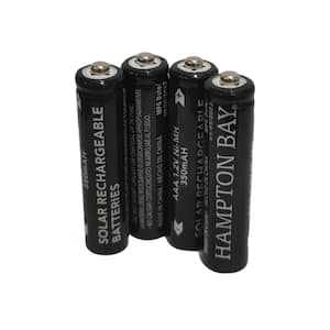 Nickel-Metal Hydride 350mAh Solar Rechargeable AAA Batteries (4-Pack)