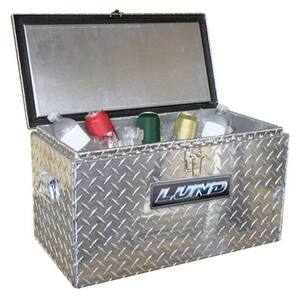 Silver Lund 288273A 36-Inch Aluminum ATV Storage Box Diamond Plated