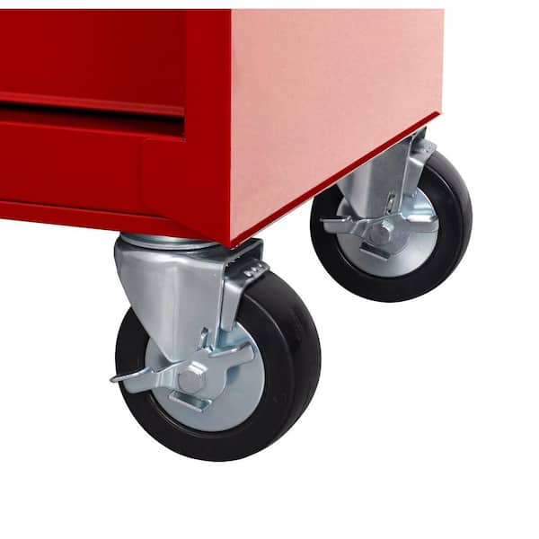 Husky - Tool Storage 27 in. W x 18 in. D Standard Duty Red Rolling Tool Chest Combo