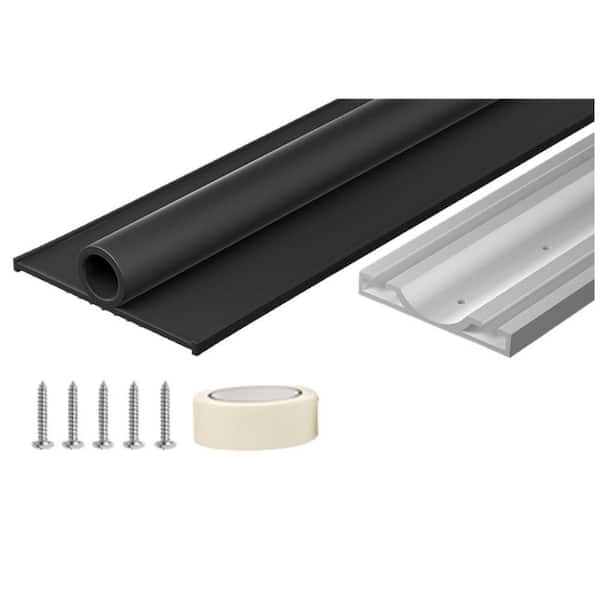 16.5ft EPDM Rubber Garage Door Bottom Seal Weatherproof Noise-Reducing Energy Saving Draft Rodent Blocker