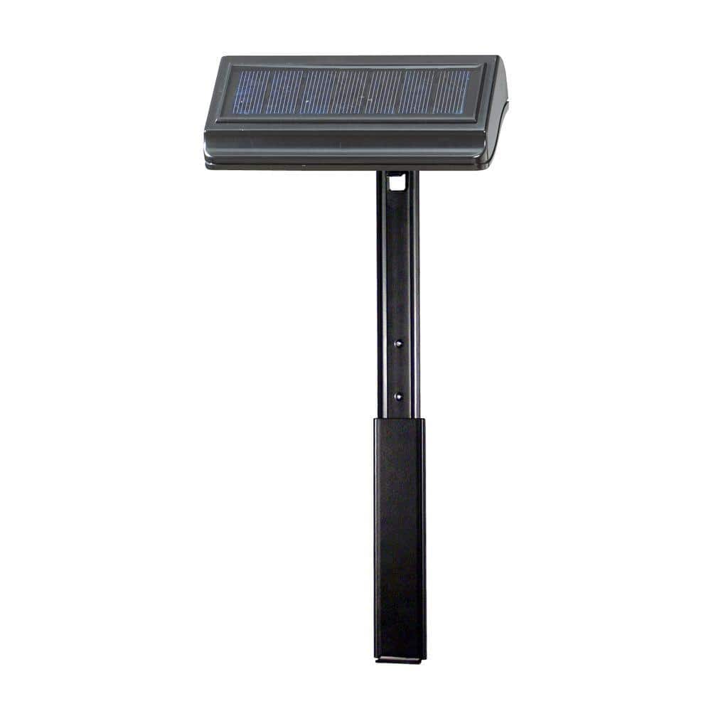 Black Solar LED Lamp with Extender for Lawn Signs