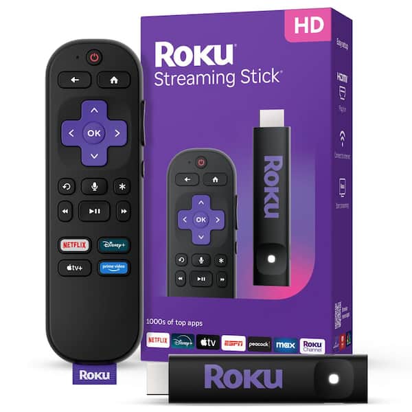 Roku Streaming Stick 2025-HD Roku Streaming Device for TV with Voice Remote