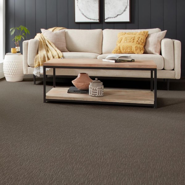 Enchantment  - Greyhill - Gray 32 oz. Triexta Pattern Installed Carpet