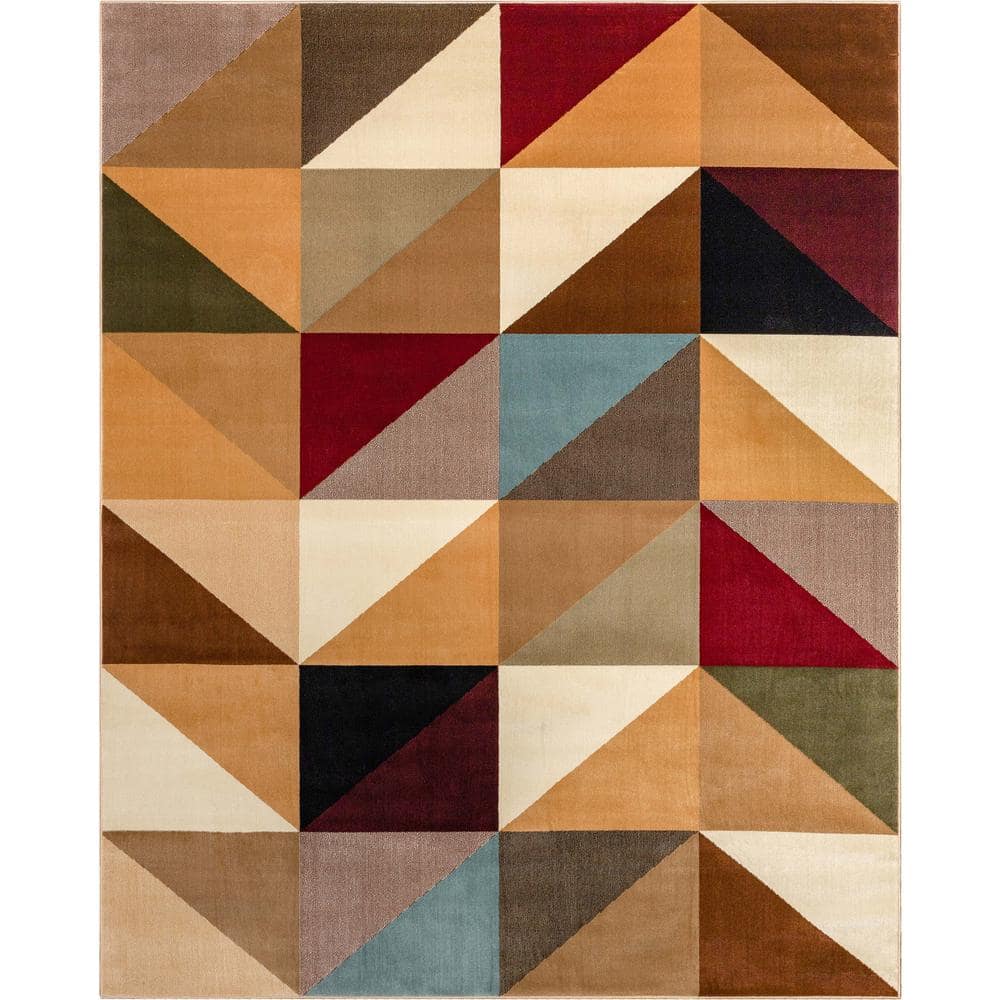 Barclay Emine Modern Geometric Ivory Multi 7 ft. 10 in. x 9 ft. 10 in. Area Rug price history on PriceWatchPro