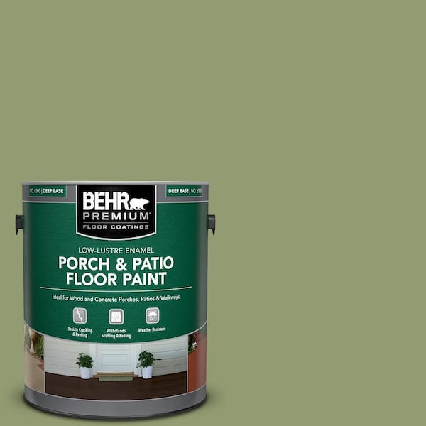 1 gal. #PPU11-04 Alamosa Green Low-Lustre Enamel Interior/Exterior Porch and Patio Floor Paint