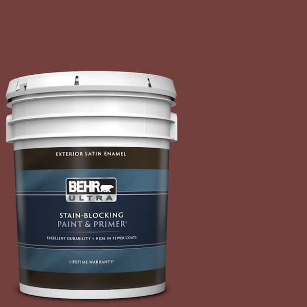 BEHR ULTRA 5 gal. #BXC-18 Poisonberry Satin Enamel Exterior Paint & Primer