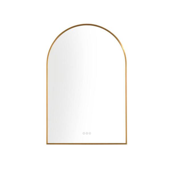 Unbranded 26 in. W x 39 in. H Large Rectangular Stainless Steel Framed Anti-Fog Wall Bathroom Vanity Mirror in Brushed Nickel