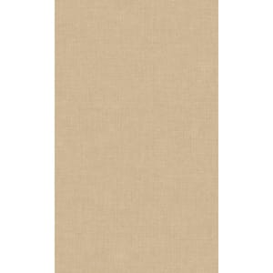 Light Brown Vertical Plain Textured Printed Non-Woven Non-Pasted Textured Wallpaper 57 sq. ft.