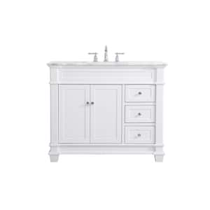 Timeless Home 30 in.W x 21.5 in.D x 35 in.H Single Bath Vanity in White ...