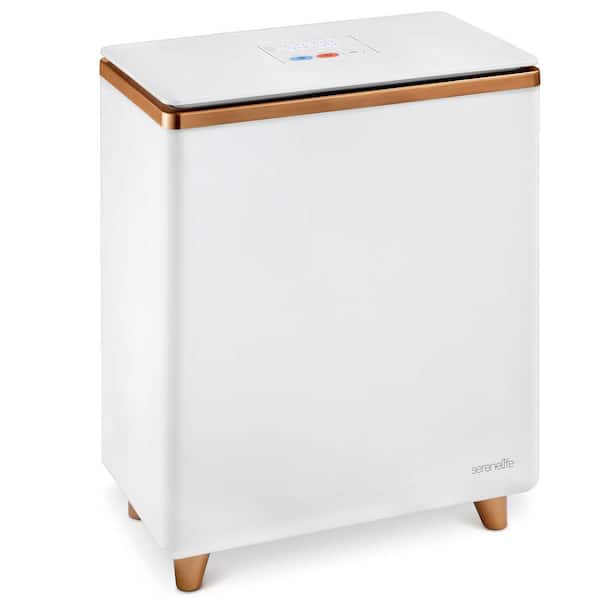 Electric Towel Warmer Bucket - Single Touch, Holds 2pcs. Large Bath Towels, Gold, 20L Capacity - SLTLR150