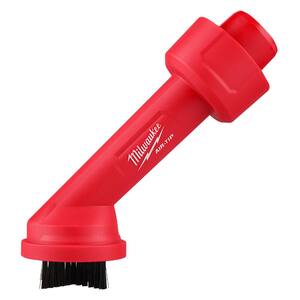 AIR-TIP 1-1/4 in. - 2-1/2 in. Cross Brush Tool Wet/Dry Shop Vacuum Attachment (1-Piece)