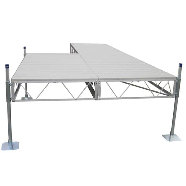 24 ft. Patio Dock with Gray Aluminum Decking