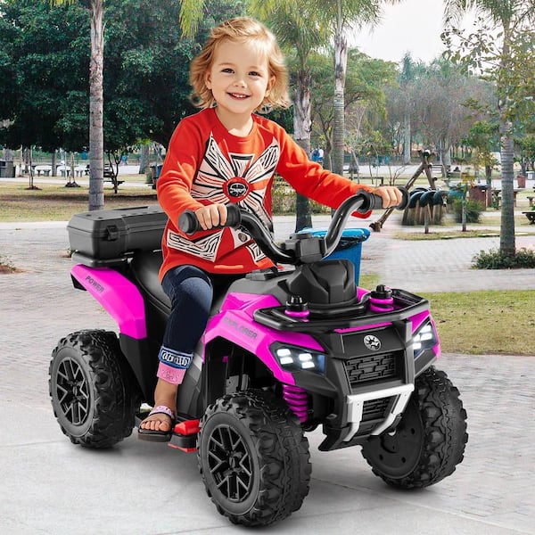 【スターターパック】【ピンク】メタルカーボンキュー &フルカーボンシャフト Gymax 6V Kids Ride On ATV w/ Music and Spray Function USB Port