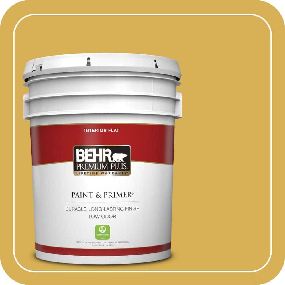 5 gal. #370D-6 Golden Cricket Flat Low Odor Interior Paint & Primer price history on PriceWatchPro
