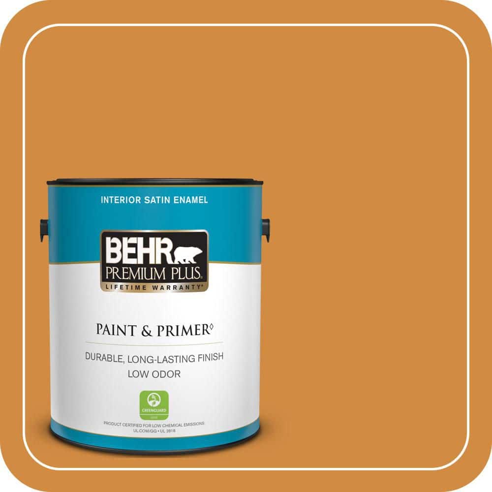 1 gal. #PMD-105 Buried Treasure Satin Enamel Low Odor Interior Paint & Primer price history on PriceWatchPro