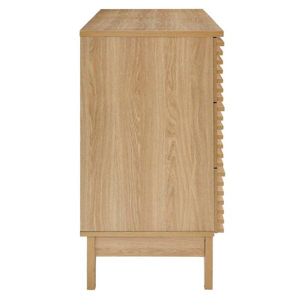 MODWAY Render 6-Drawer Dresser in Oak MOD-6968-OAK - The Home Depot