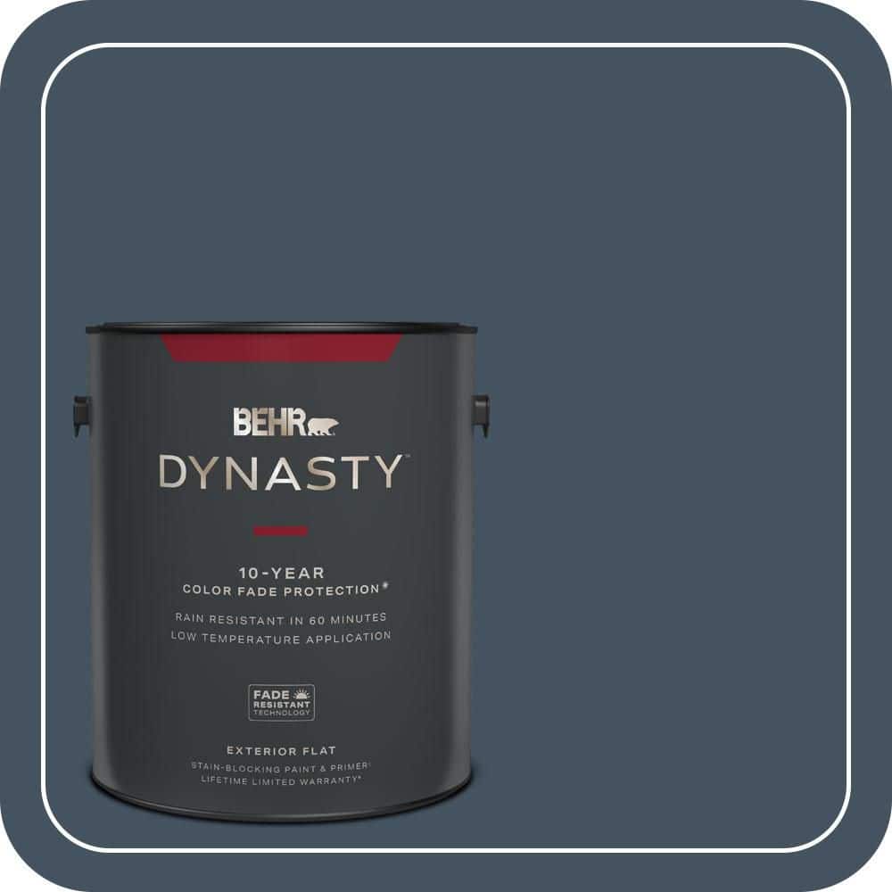 1 gal. #ECC-30-3 Night Tide Flat Exterior Stain-Blocking Paint & Primer price history on PriceWatchPro