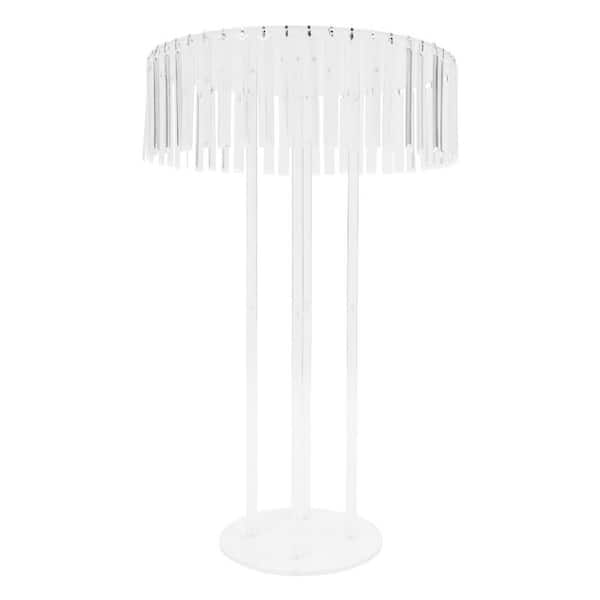 Clear 19.68 in. x 31.5 in. Round Acrylic Decorative Stand Wedding Flower Decorative Stand