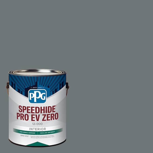 PPG Speedhide Pro-EV Zero 1 gal. PPG1012-6 Volcanic Ash Semi-Gloss Interior Paint