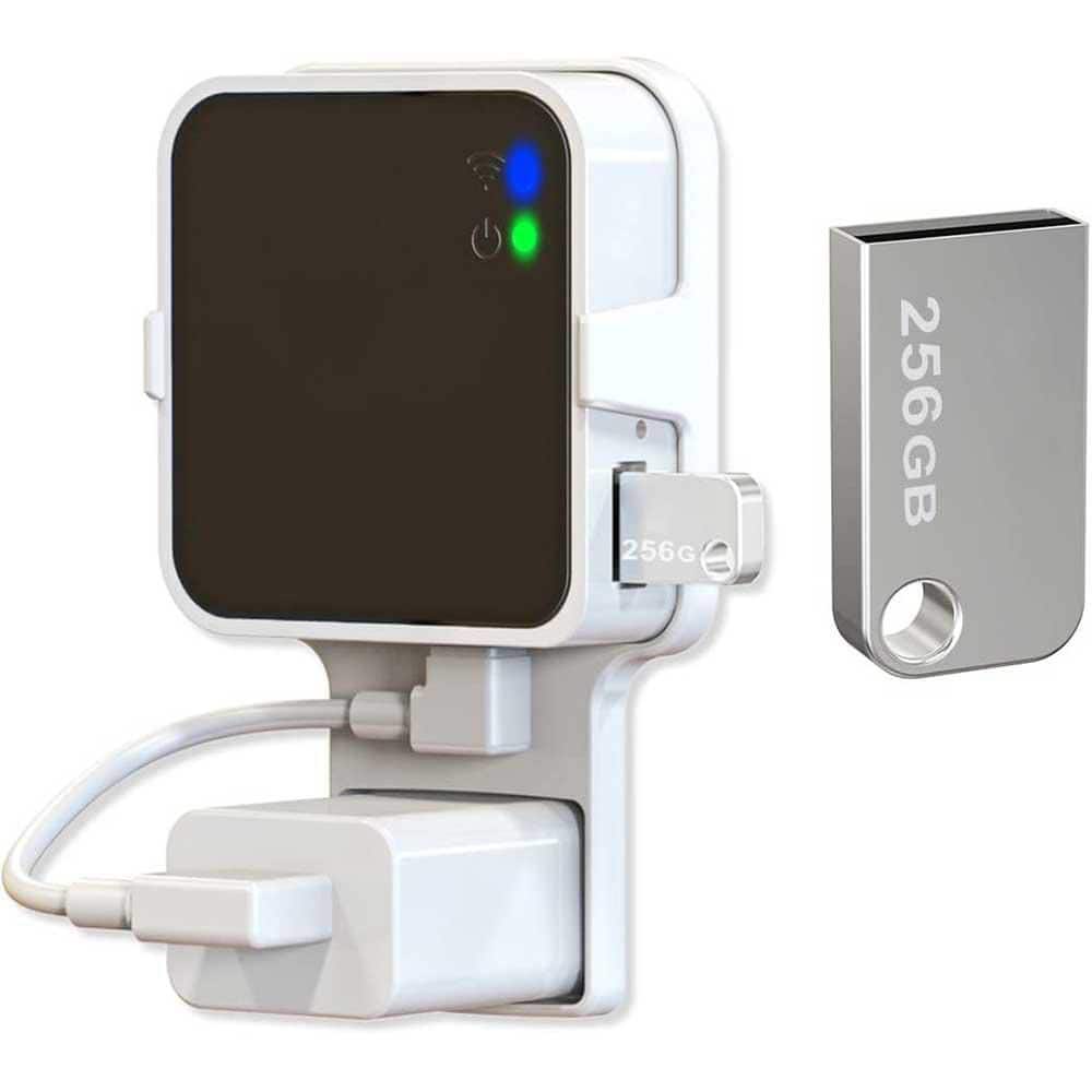 256GB USB Flash Drive with Outlet Wall Mount for Sync Module