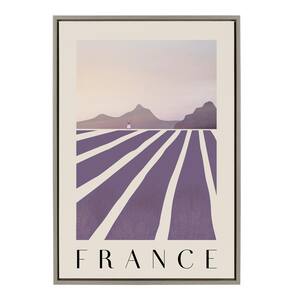 Sylvie Travel Poster France by Chay O. Framed Canvas City Art Print 23 in. x 33 in .