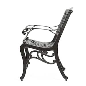Sarasota Bronze Aluminum Outdoor Patio Dining Chair (Set of 2)