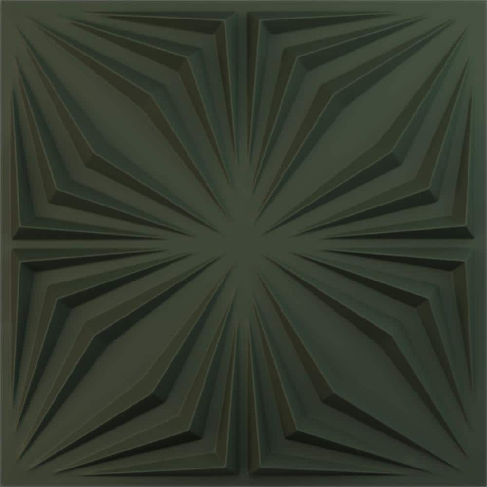 19 5/8 in. x 19 5/8 in. Asher EnduraWall Decorative 3D Wall Panel, Satin Hunt Club Green (Covers 2.67 Sq. Ft.) price history on PriceWatchPro