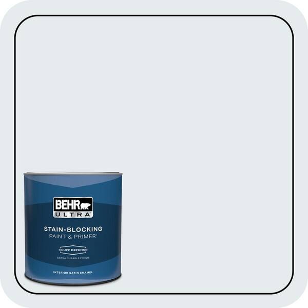 BEHR ULTRA 1 qt. #PPL-35 Blizzard Extra Durable Satin Enamel Interior Paint & Primer