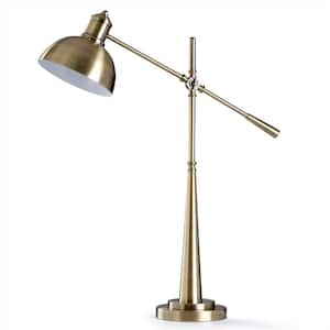 32 in. Antique Brass Metal Traditional Lamp