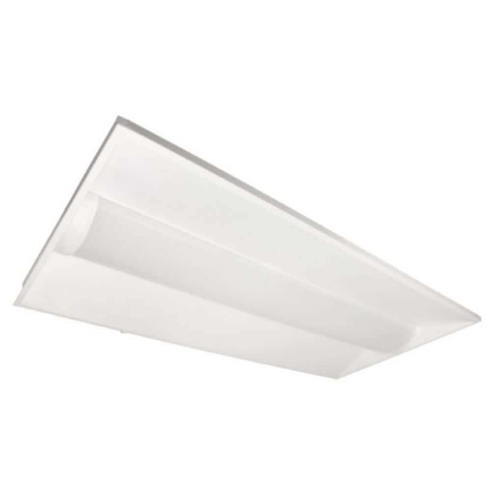 2X4 White/Clear Integrated LED Troffer Light for Commercial Space, Selectable Wattage & CCT 22/28/34W 3500-5000K(2-Pack) price history on PriceWatchPro