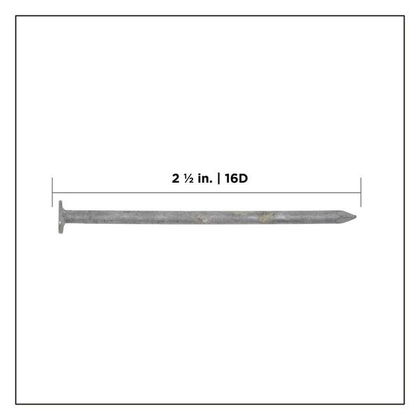 2-1/2 in. (8D) Hot Dipped Galvanized Smooth Non-Collated Box Nails 5 lbs. (595-Count)