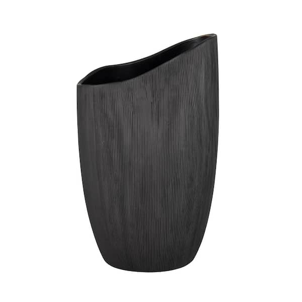 Unbranded Arlee Ceramic 5 in. Decorative Vase in Black