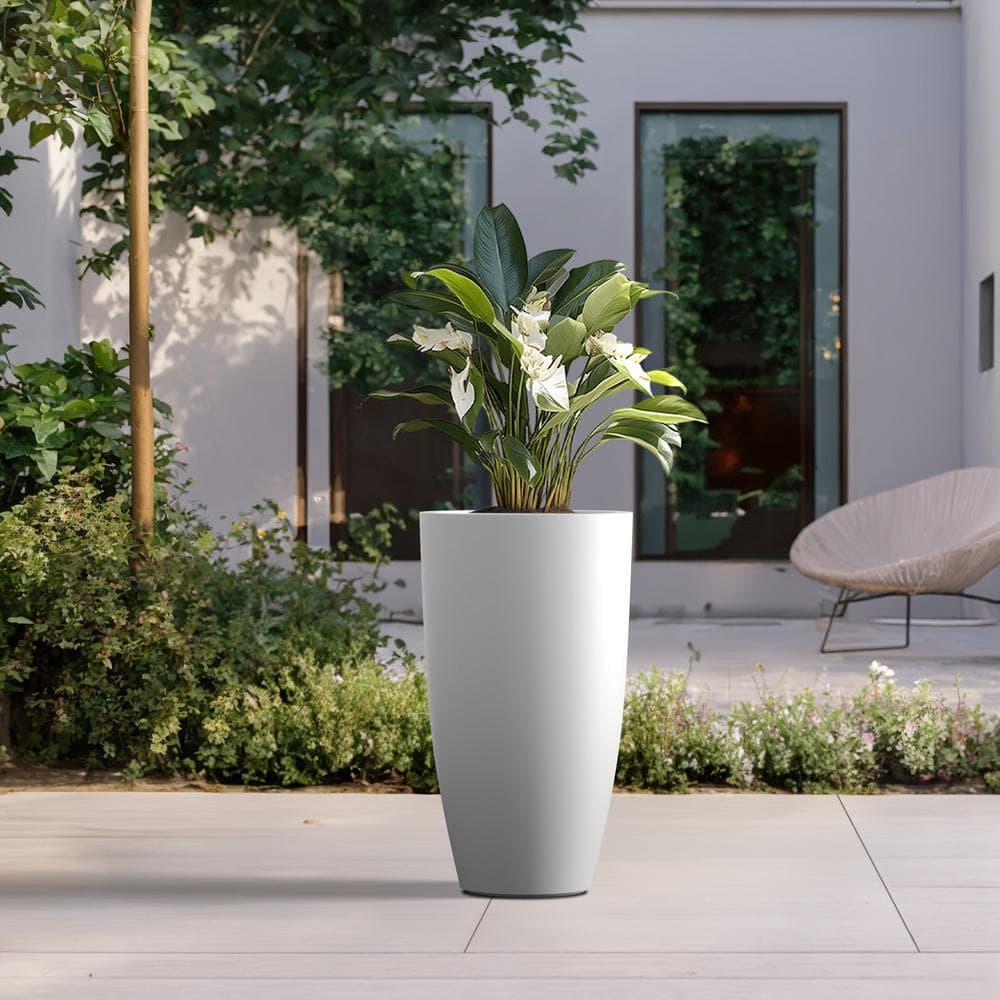 Sapcrete Lightweight 13.5 in. W. x 24 in. Crisp White Extra Large Tall ...